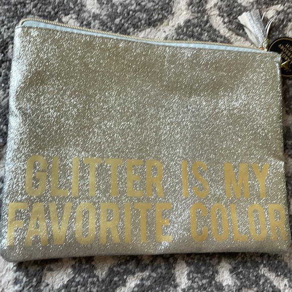 lady jayne Handbags - Glitter is my favorite color makeup bag 11 x 8.5